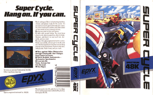 Super Cycle box art for ZX Spectrum